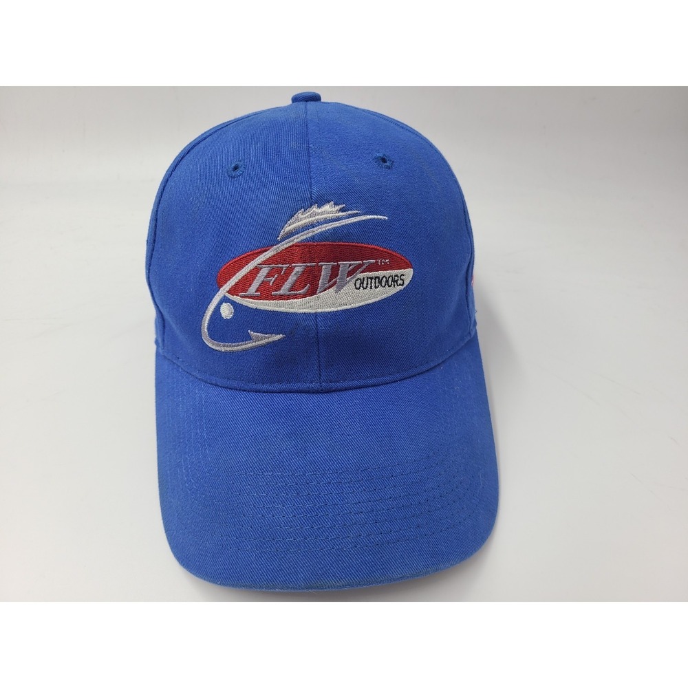 FLW Outdoors Fishing League Worldwide Adjustable‎ Hat Cap Cotton Men Women Blue